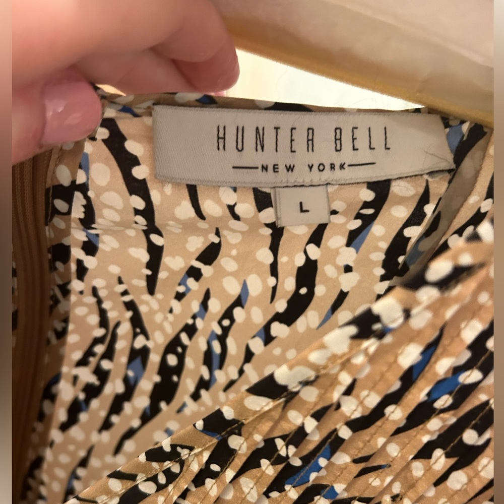 hunter bell NYC virginia printed ruffle mini babydoll dress - Picture 5 of 5